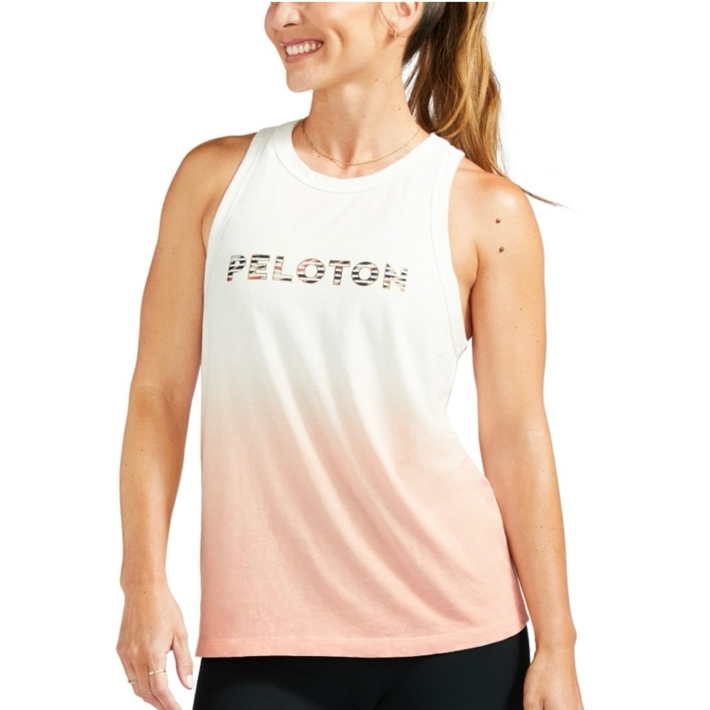 Peloton Racer Tank Top Women’s Large NWT Athletic Top Activewear Ombre